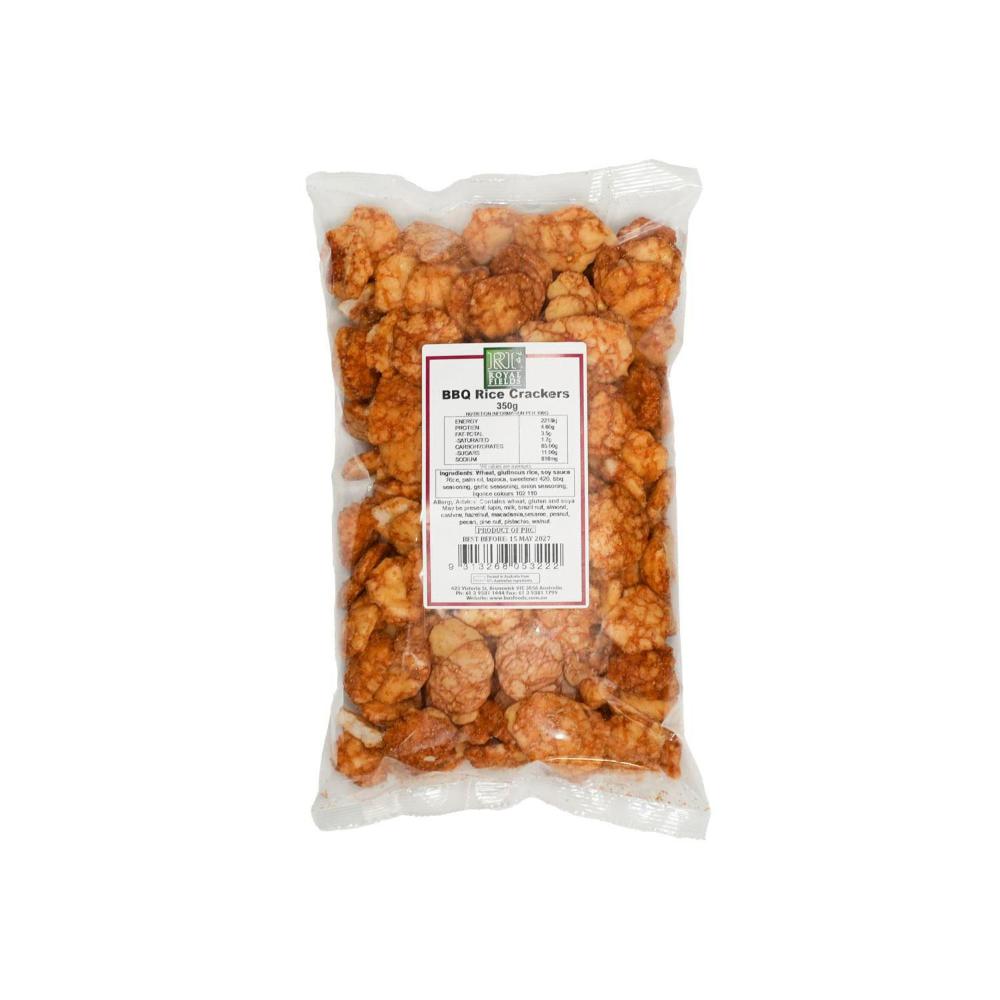 Royal Fields Baked BBQ Rice Crackers | 350g
