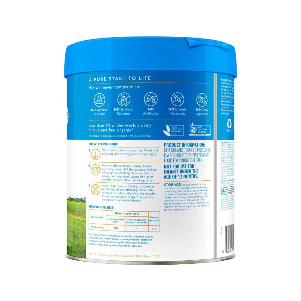 Buy Bellamy's Organic Toddler Milk Drink Step 3 800g | Coles