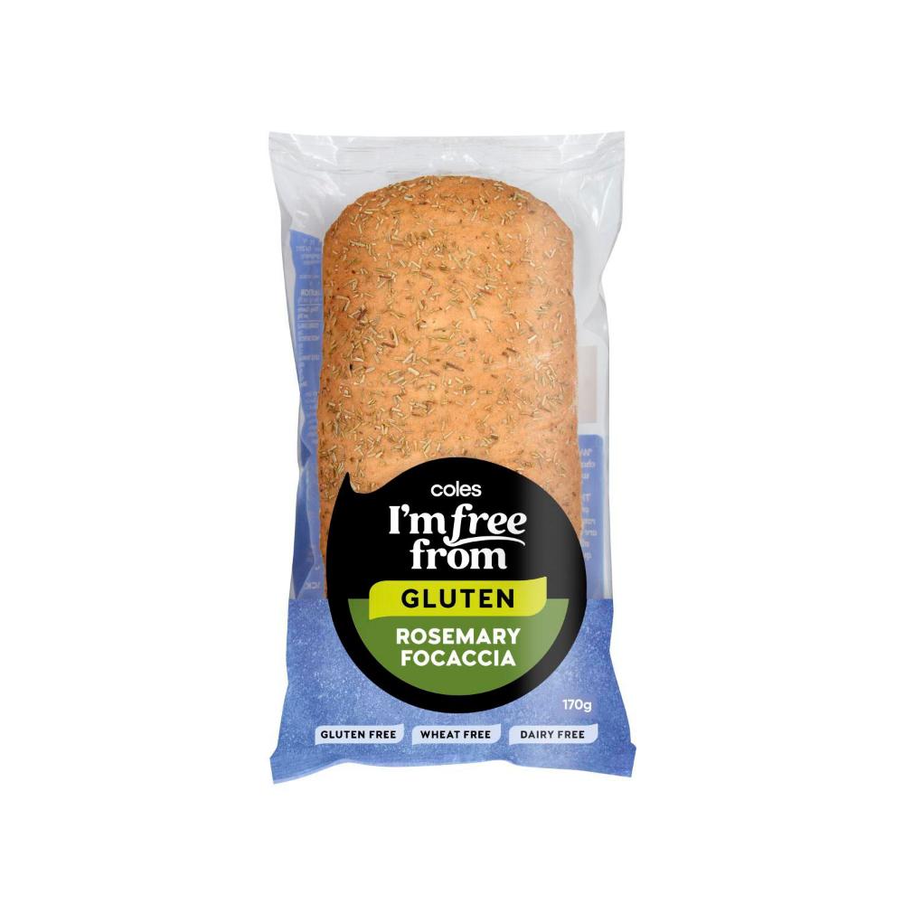 Coles I'm Free From Rosemary Focaccia | 170g